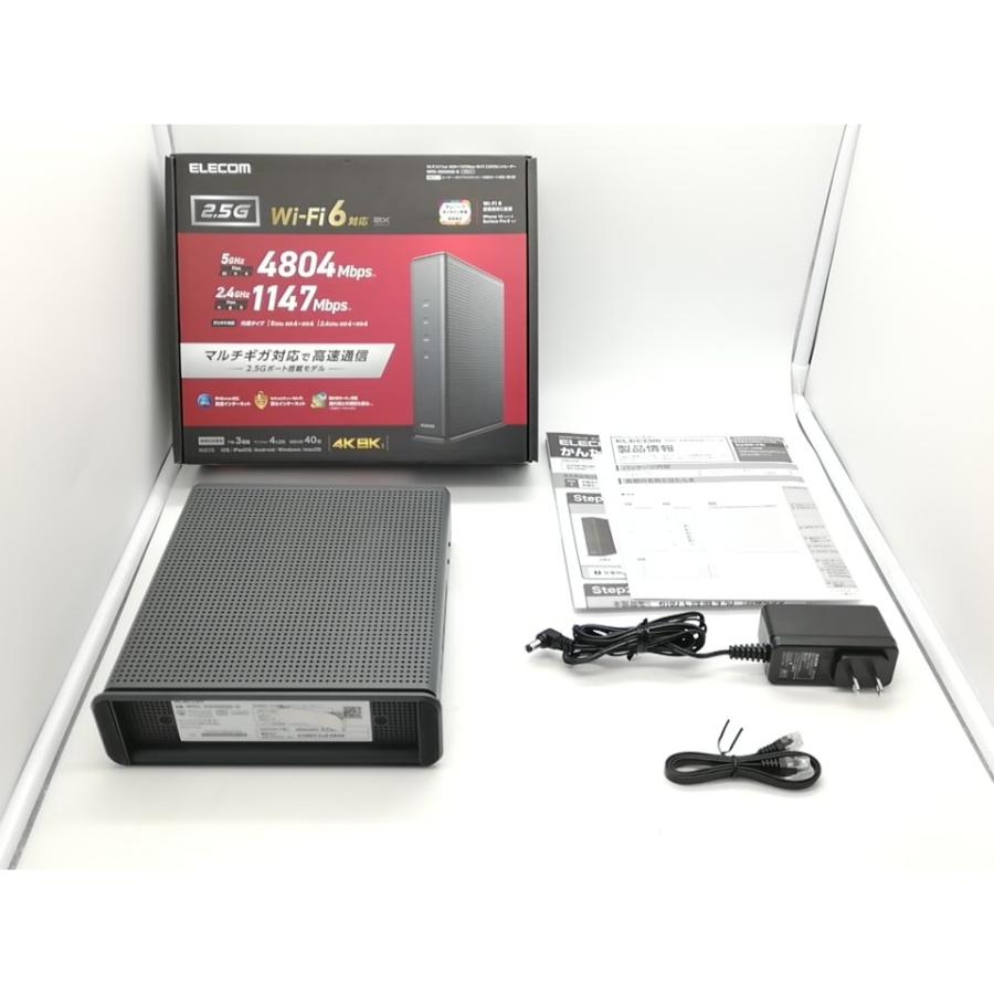 中古】ELECOM WRC-X6000QS-G Wi-Fi6(11ax)対応無線LANルーター/2023年4