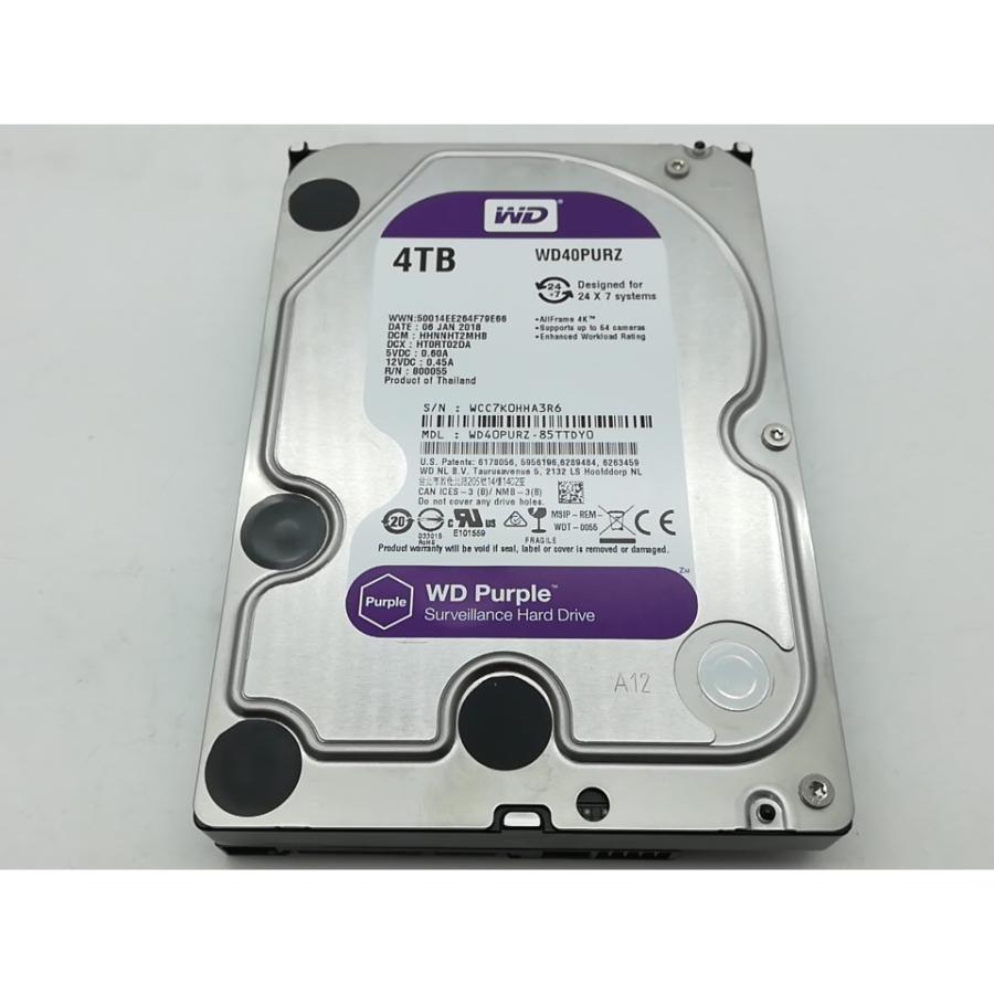 中古】W.D. WD40PURZ WD Purple 4TB/5400rpm/64MB/6Gbps【秋葉2号
