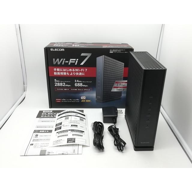 中古】ELECOM WRC-BE36QS-B [ブラック] Wi-Fi7(11be)対応無線LAN