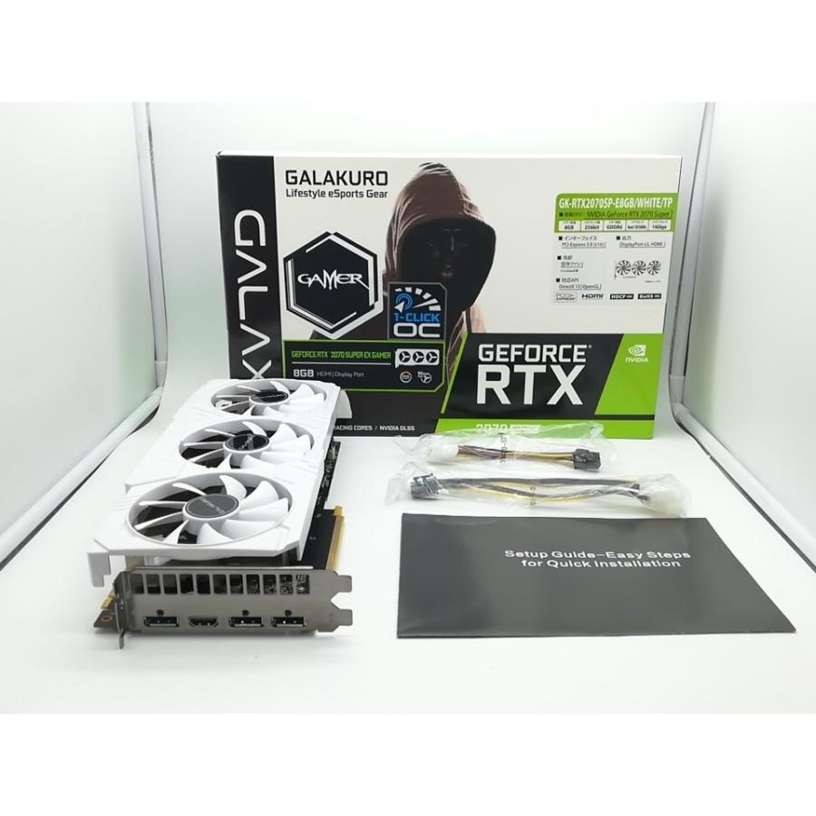 中古】玄人志向 GK-RTX2070SP-E8GB/WHITE/TP RTX2070Super/8GB(GDDR6