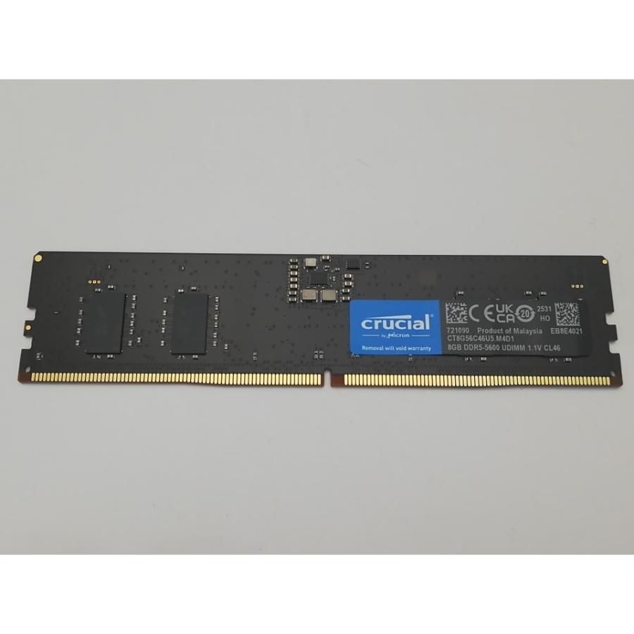 中古】DDR5 8GB DDR5-5600(PC5-44800)【デスクトップPC用】【秋葉2号