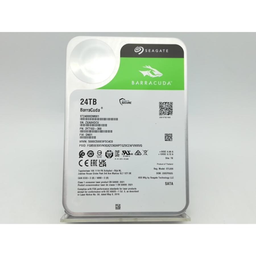 新品未開封 Seagate 24TB HDD ST24000DM001 中古】Seagate ST24000DM001 BarraCuda 24TB/512MB/7200rpm/6Gbps