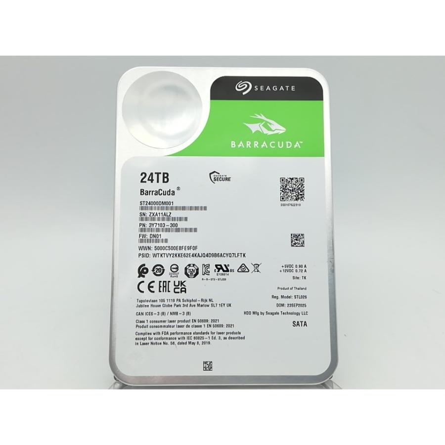 中古】Seagate ST24000DM001 BarraCuda 24TB/512MB/7200rpm/6Gbps