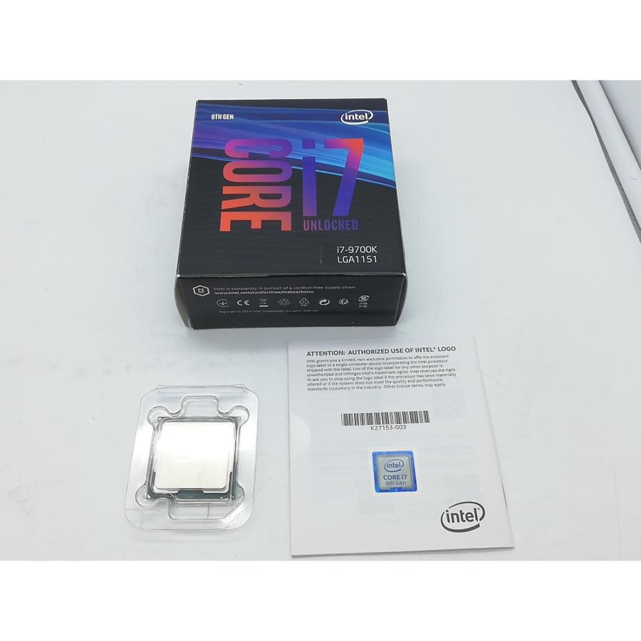 中古】Intel Core i7-9700K (3.6GHz/TB:4.9GHz/SRG15/R0) BOX LGA1151