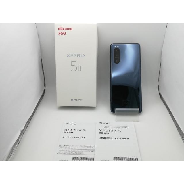 中古】SONY docomo 【SIMロック解除済み】 Xperia 5 II ブルー 8GB