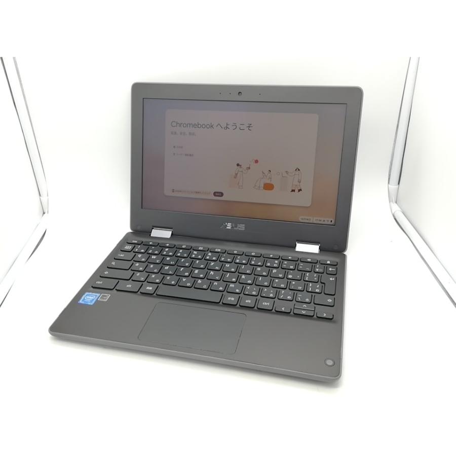 中古】Chromebook Flip C214MA C214MA-BU0029 ダークグレー【Celeron