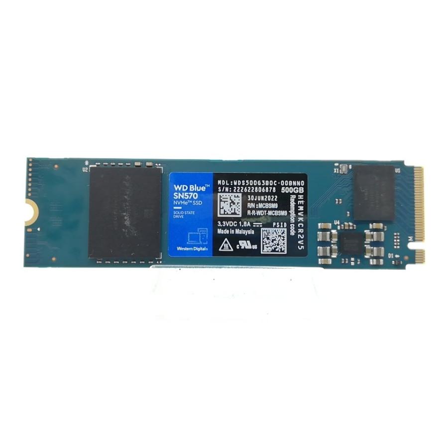 中古】W.D. Blue SN570(WDS500G3B0C) 500GB/M.2 2280(PCIe3.0 NVMe