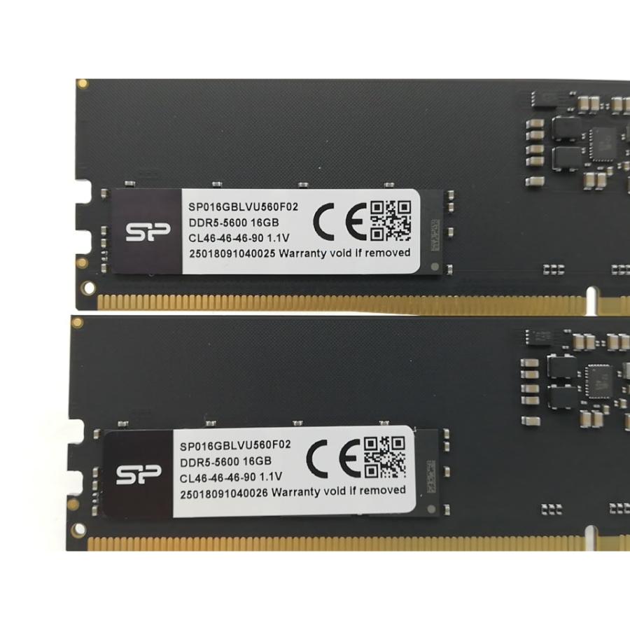 中古】DDR5 16GB 2枚組（合計32GB） DDR5-5600(PC5-44800