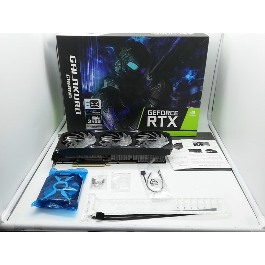 中古】玄人志向 GALAKURO GAMING GG-RTX3070-E8GB/TP RTX3070/8GB