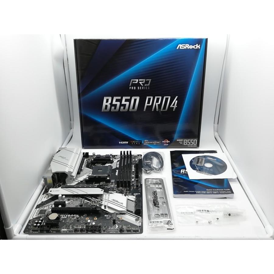【中古】ASRock B550 pro4 中古】ASRock B550 Pro4 B550/AM4/ATX【秋葉2号】保証期間1週間