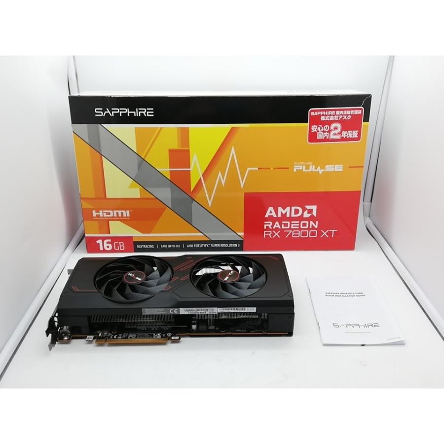 中古】SAPPHIRE PULSE Radeon RX 7800 XT GAMING 16GB GDDR6 RX7800XT