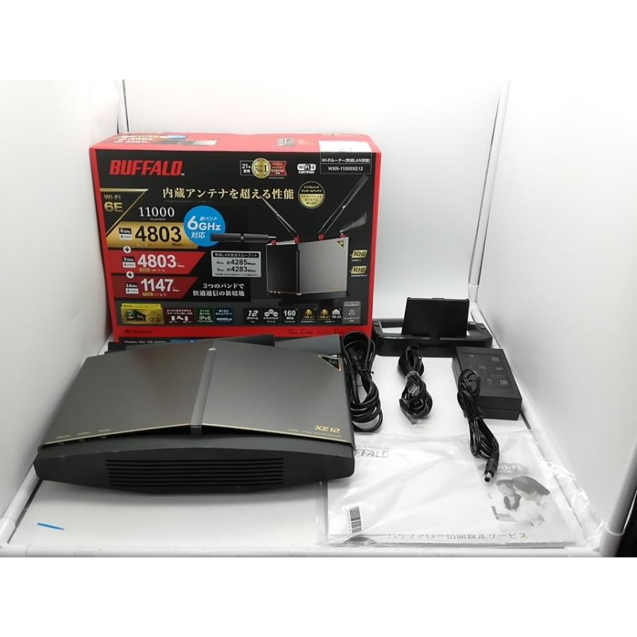 中古】BUFFALO AirStation WXR-11000XE12 Wi-Fi6E(11ax)対応無線LAN