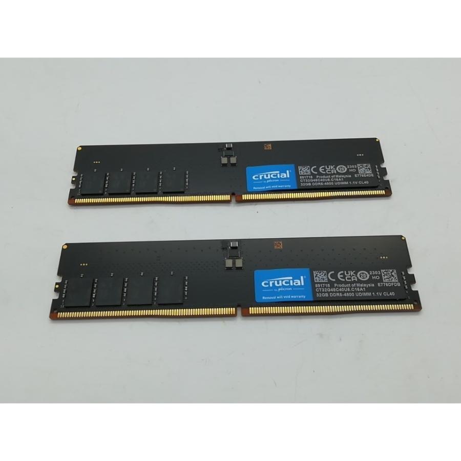 中古】DDR5 32GB 2枚組（合計64GB） DDR5-4800(PC5-38400