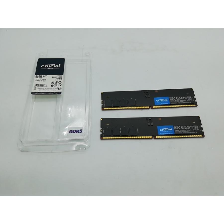 中古】DDR5 32GB 2枚組（合計64GB） DDR5-4800(PC5-38400