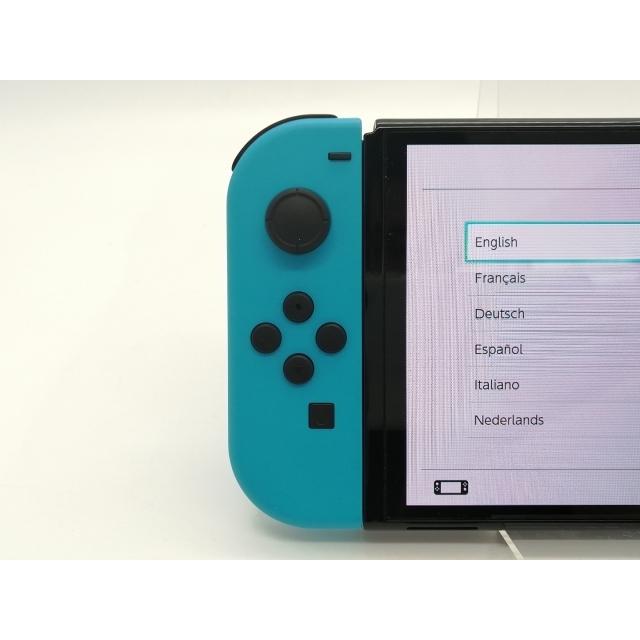 中古】Nintendo Switch 本体 (有機ELモデル) HEG-S-KABAA ネオンブルー