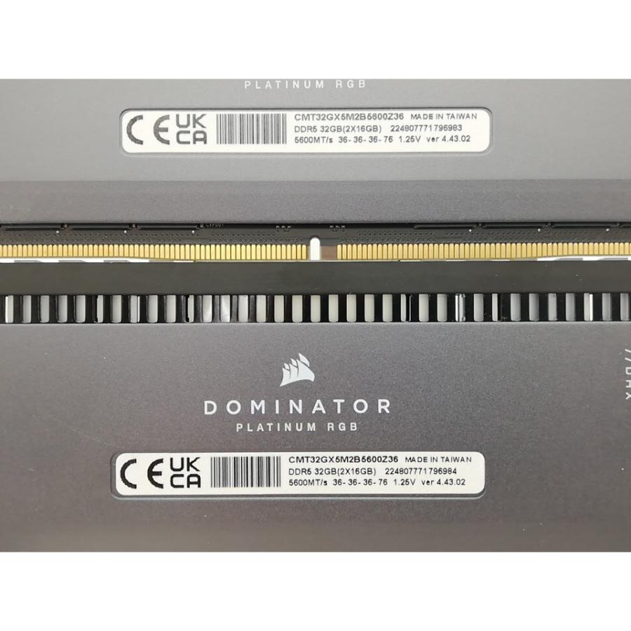 中古】DDR5 16GB 2枚組（合計32GB） DDR5-5600(PC5-44800