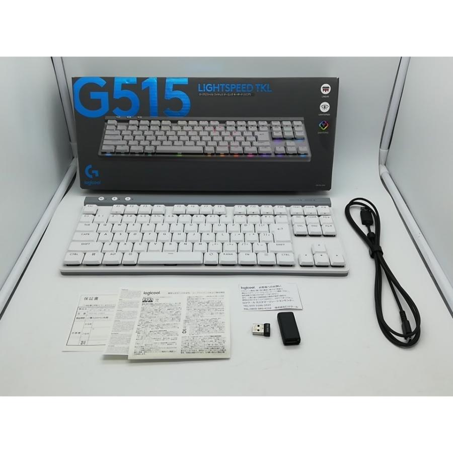 中古】Logicool G515 LIGHTSPEED TKL G515-WL-LNWH [ホワイト]【秋葉2