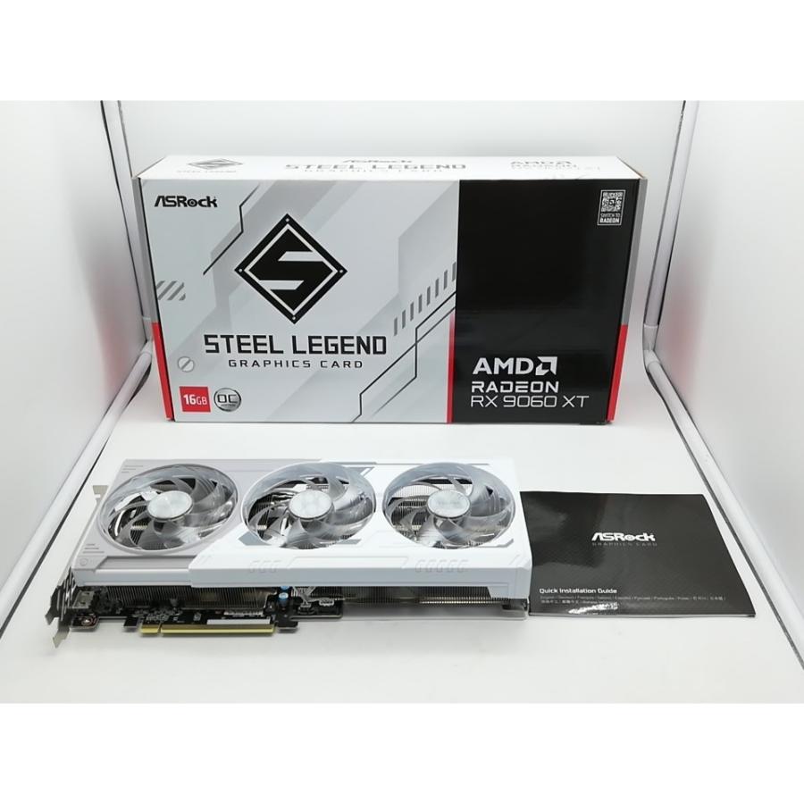中古】ASRock Radeon RX 9060 XT Steel Legend 16GB OC RX9060XT/16GB