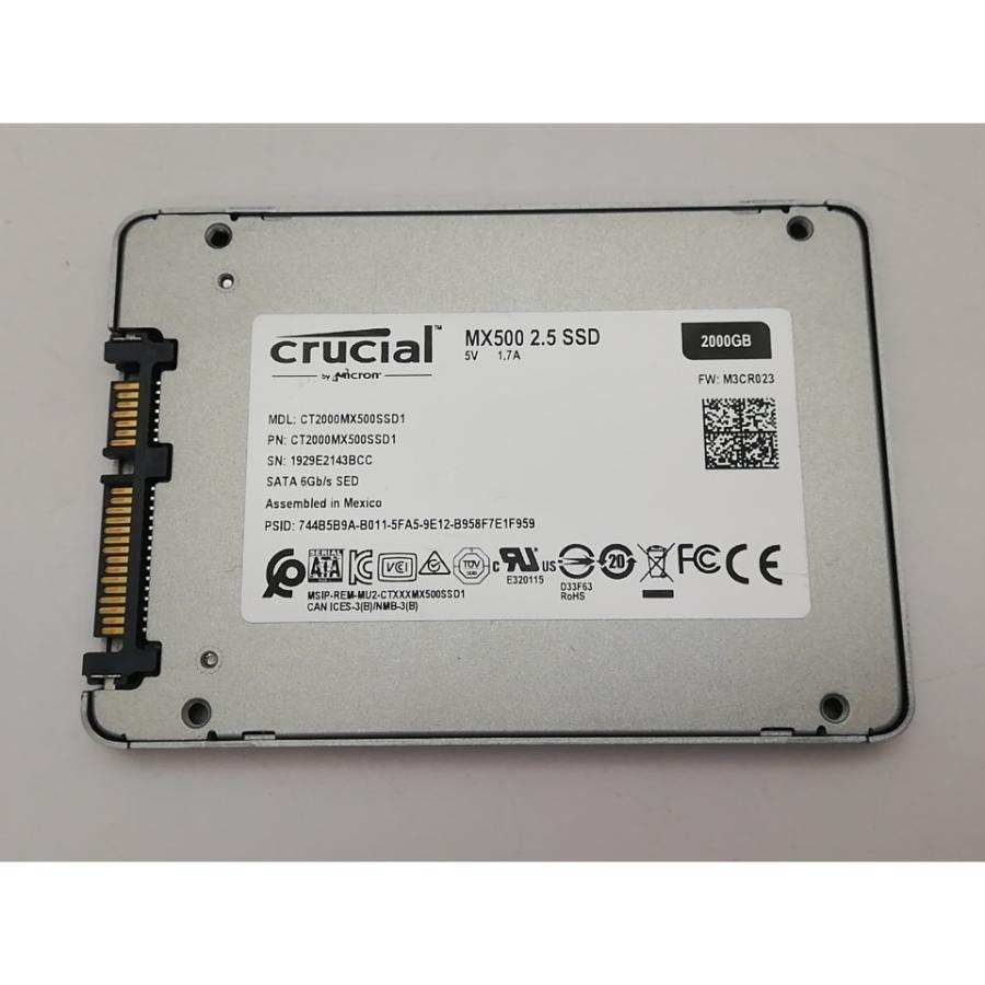中古】Crucial CT2000MX500SSD1 2TB/SSD/6GbpsSATA/3D TLC【秋葉2号