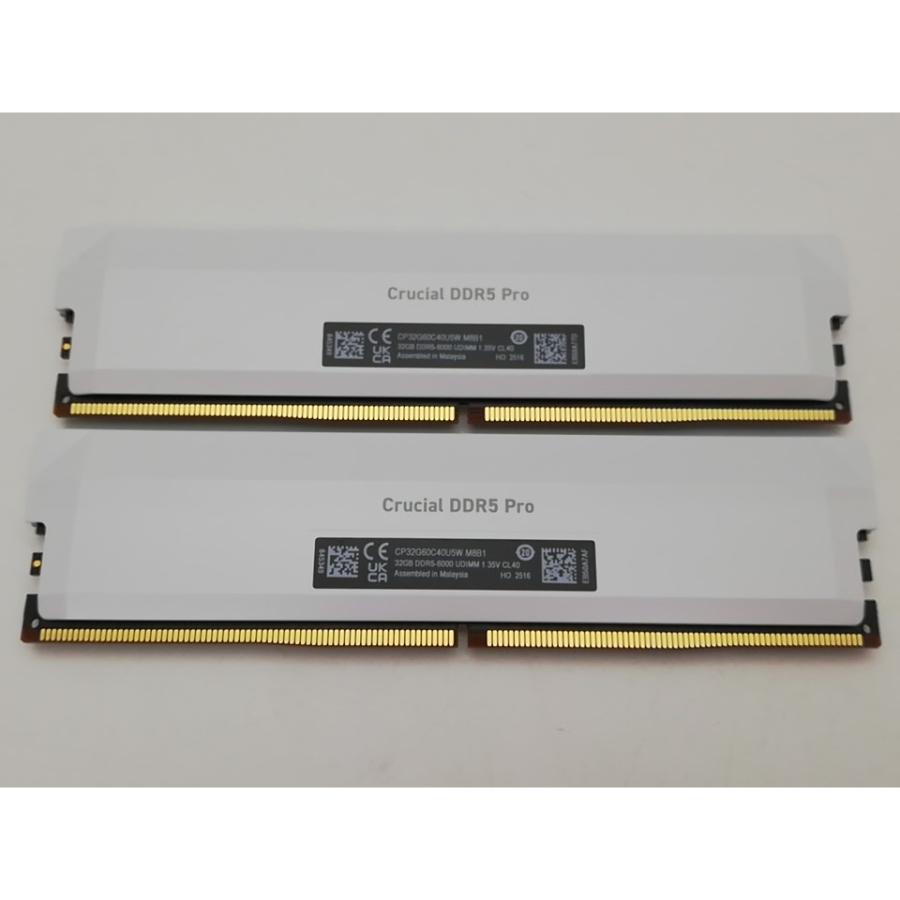 中古】DDR5 32GB 2枚組（合計64GB） DDR5-6000(PC5-48000