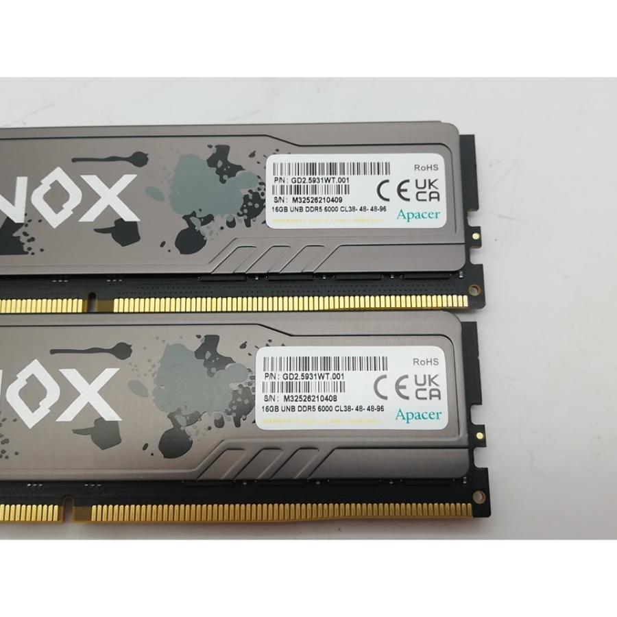 中古】DDR5 16GB 2枚組（合計32GB） DDR5-6000(PC5-48000