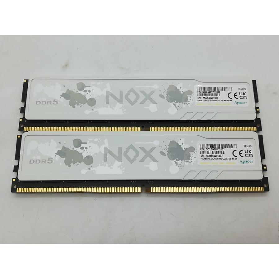 中古】DDR5 16GB 2枚組（合計32GB） DDR5-6000(PC5-48000