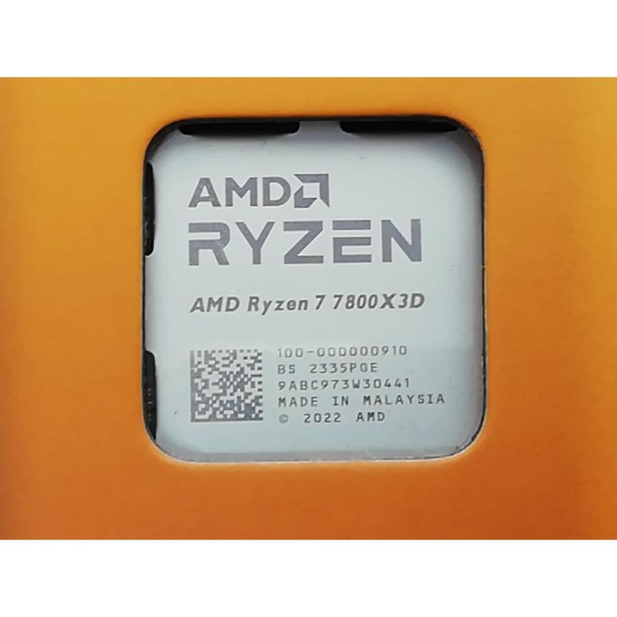 未使用】AMD Ryzen 7 7800X3D (4.2GHz/TC:5GHz) BOX AM5/8C/16T/L3