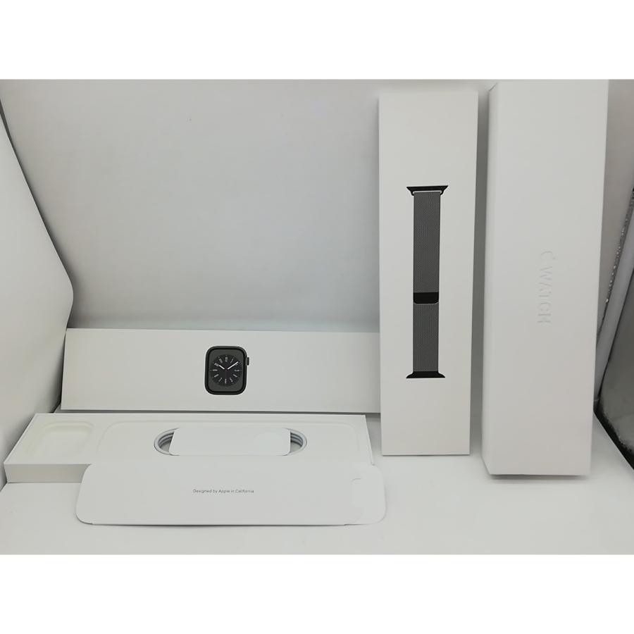 【中古】Apple Watch Series8 45mm Cellular グラファイトステンレススチールケース/グラファイトミラネーゼループ MNKX3J/A【秋葉本店】保証期間１ヶ月の画像