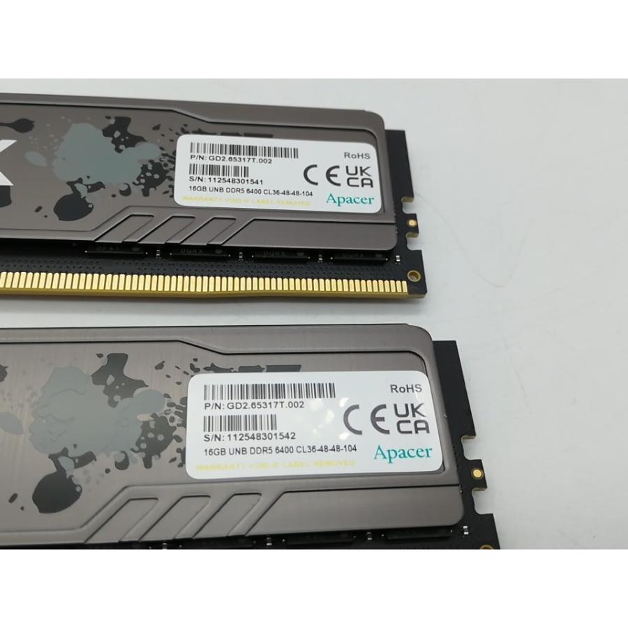 中古】DDR5 16GB 2枚組（合計32GB） DDR5-6400(PC5-51200