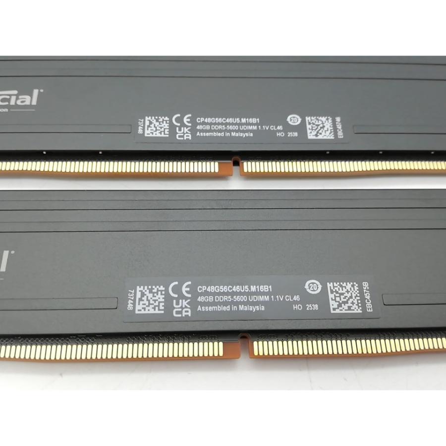 中古】DDR5 48GB 2枚組（合計96GB） DDR5-5600(PC5-44800
