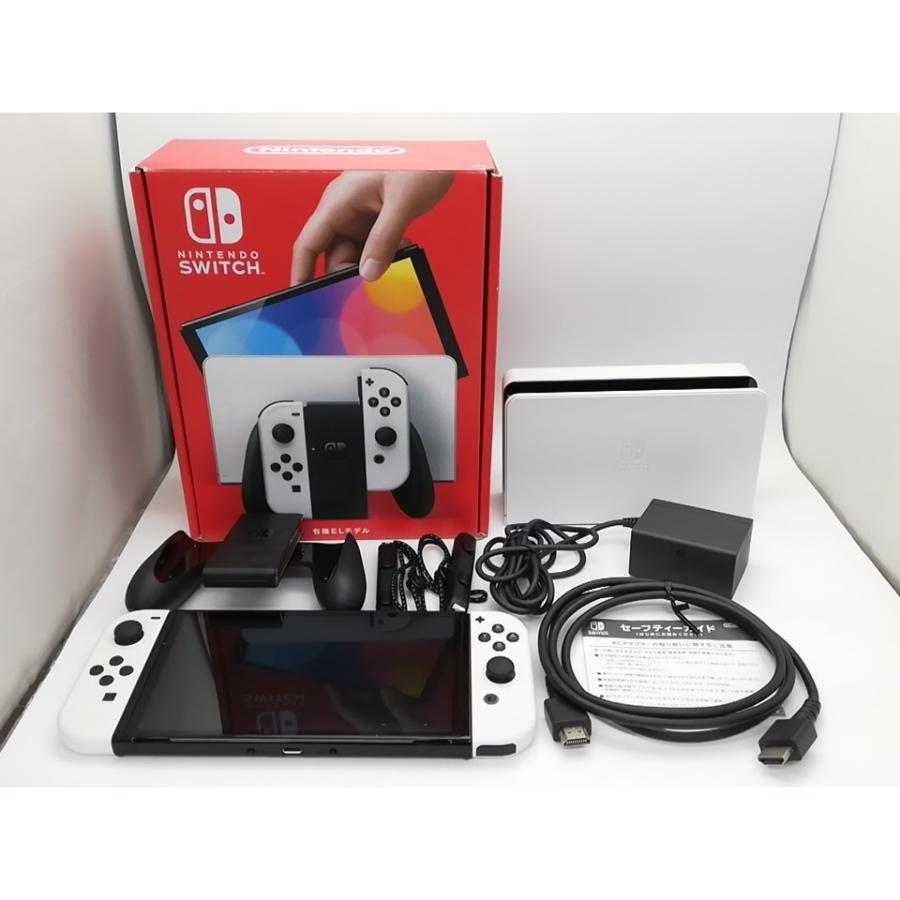 中古】Nintendo Switch 本体 (有機ELモデル) HEG-S-KAAAA ホワイト 