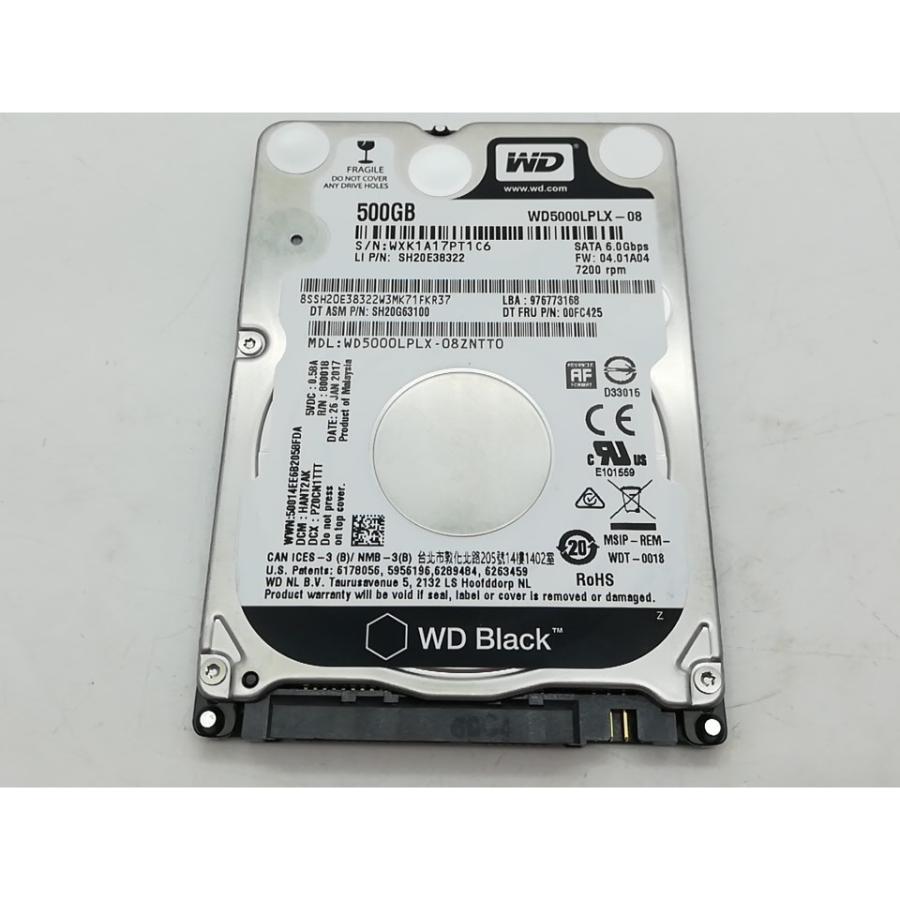 中古】W.D. Black WD5000LPLX 500GB/7200rpm/6GbpsSATA/7mm/32M【秋葉2
