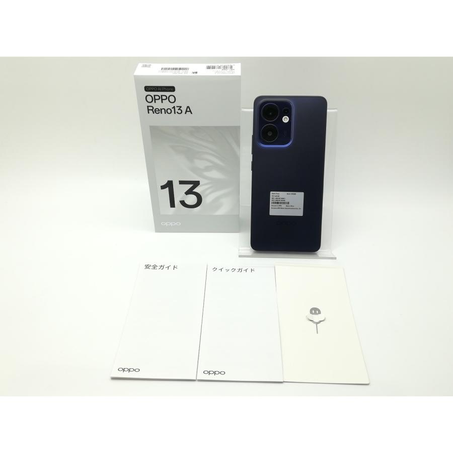 中古】Oppo 国内版 【SIMフリー】 OPPO Reno13 A ルミナスネイビー 8GB