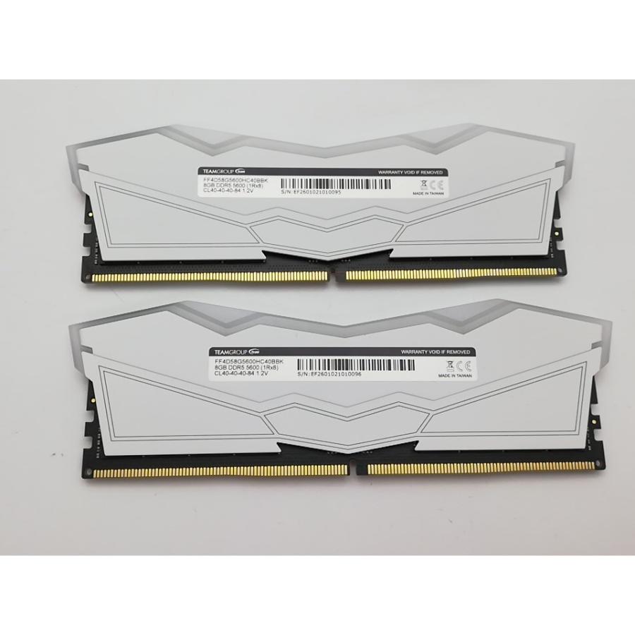 中古】DDR5 8GB 2枚組（合計16GB） DDR5-5600(PC5-44800