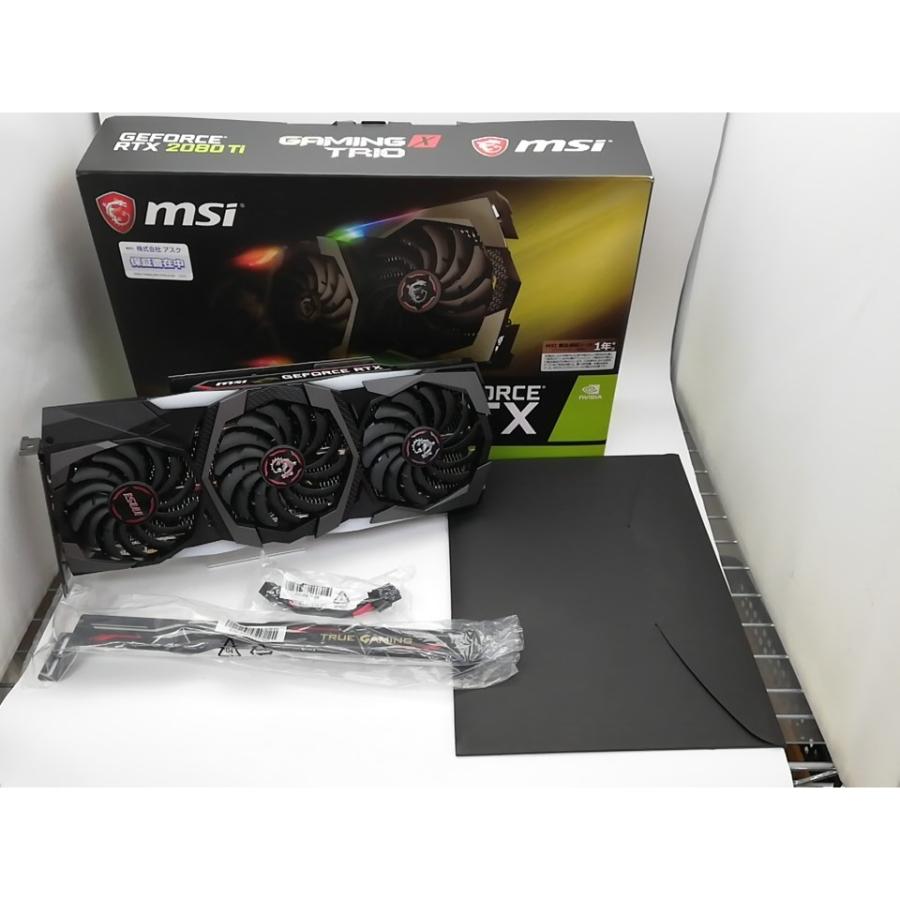 中古】MSI GeForce RTX 2080 Ti GAMING X TRIO RTX2080Ti/11GB(GDDR6