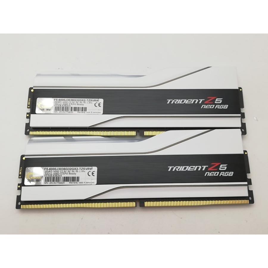 新品未開封 DDR5 64GB(32GB*2) 6000MHz 中古】DDR5 32GB 2枚組（合計64GB） DDR5-6000(PC5-48000