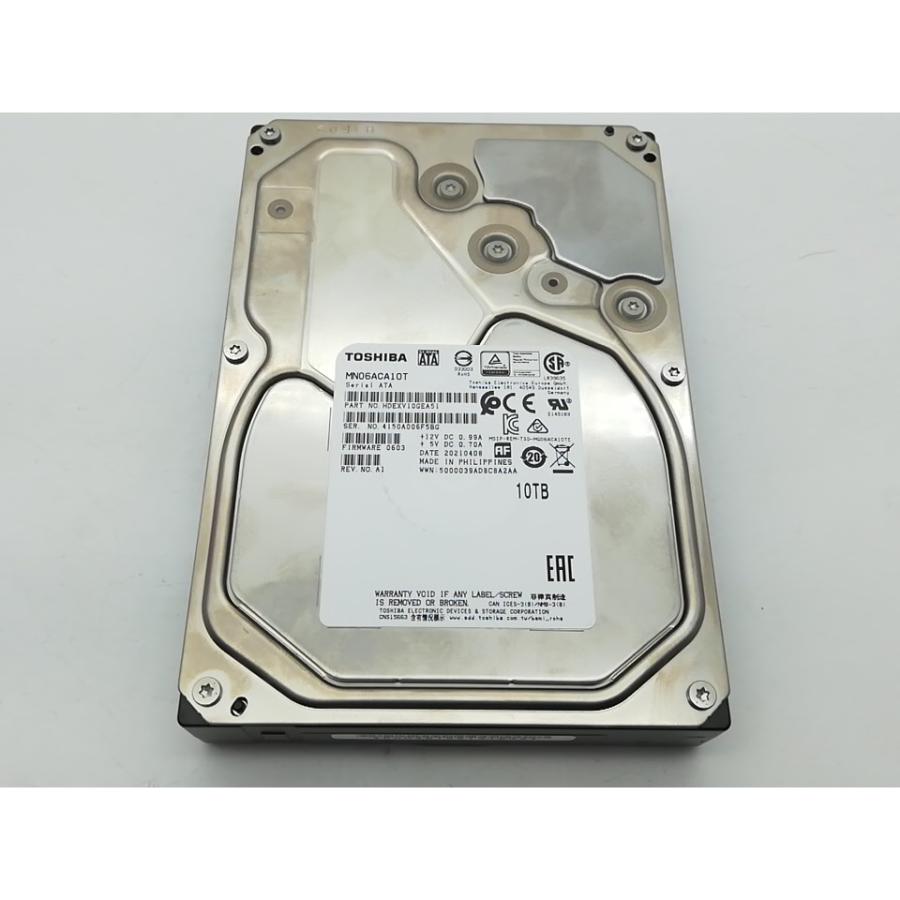 中古】TOSHIBA MN06ACA10T 10TB/7200rpm/256MB/6Gbps【秋葉2号】保証 