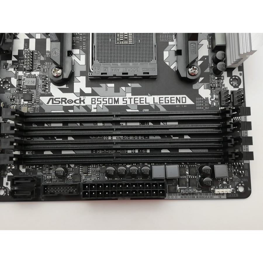 中古】ASRock B550M Steel Legend B550/AM4/2.5GbitLAN/MicroATX【秋葉