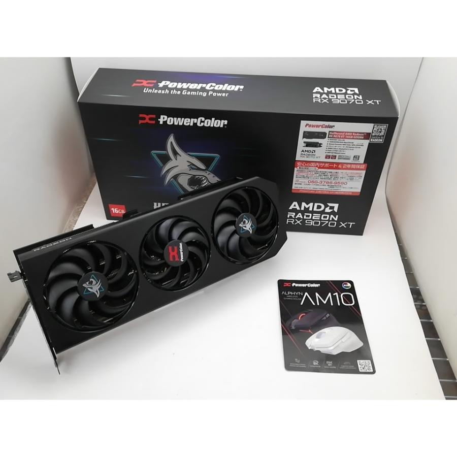 中古】POWERCOLOR Hellhound Reva AMD Radeon RX 9070 XT 16GB GDDR6