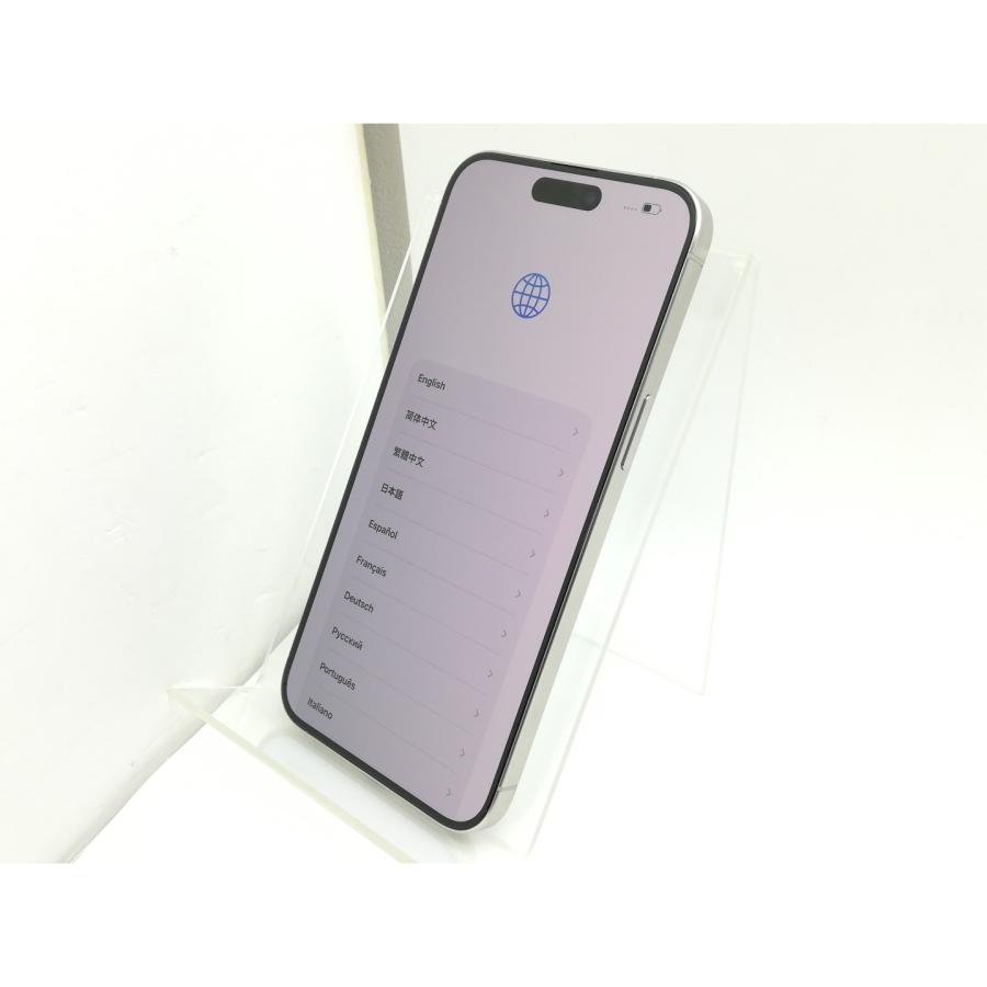 【中古】Apple 国内版 【SIMフリー】 iPhone 15 Pro Max 256GB ホワイトチタニウム MU6Q3J/A【千葉】保証期間１ヶ月【ランクA】の画像