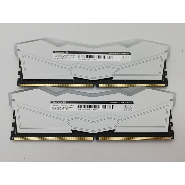 中古】DDR5 16GB 2枚組（合計32GB） DDR5-5600(PC5-44800