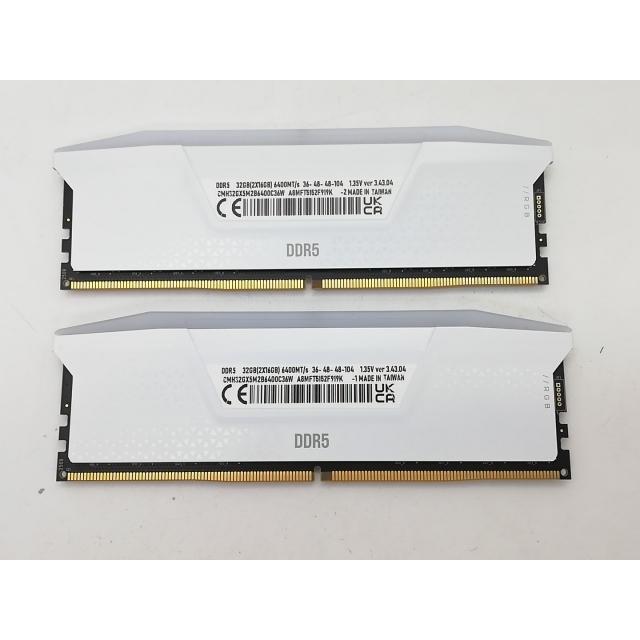 中古】DDR5 16GB 2枚組（合計32GB） DDR5-6400(PC5-51200