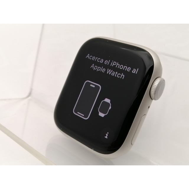 中古】Apple Apple Watch Series7 41mm GPS スターライトアルミニウム 