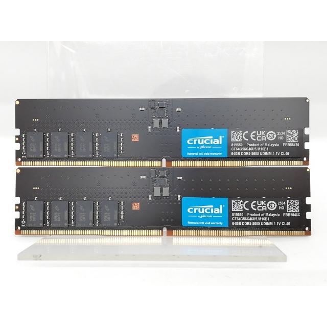 中古】DDR5 64GB 2枚組（合計128GB） DDR5-5600(PC5-44800