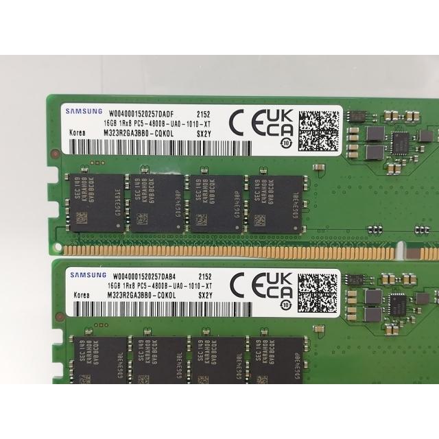 中古】DDR5 16GB 2枚組（合計32GB） DDR5-4800(PC5-38400