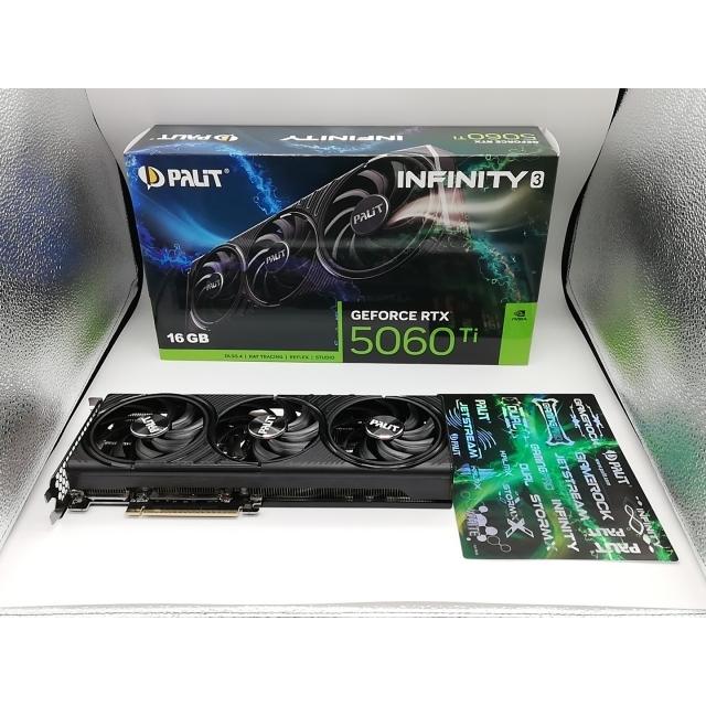 中古】Palit GeForce RTX 5060 Ti Infinity 3 16GB(NE7506T019T1