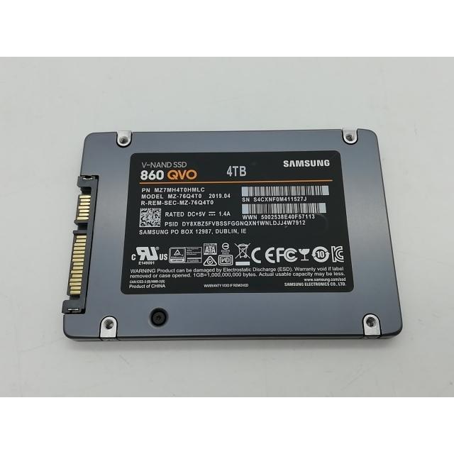 中古】SAMSUNG 860 QVO MZ-76Q4T0B/IT 4TB/SSD/6GbpsSATA/QLC【秋葉2号