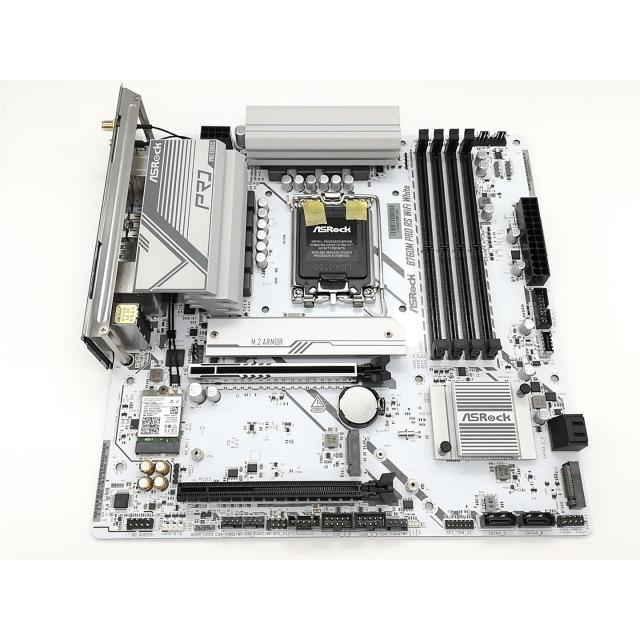 中古】ASRock B760M Pro RS WiFi White B760(DDR5)/LGA1700/MicroATX 