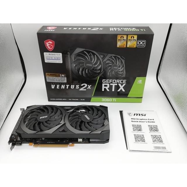 中古】MSI GeForce RTX 3060 Ti VENTUS 2X 8G OCV1 LHR RTX3060Ti(LHR