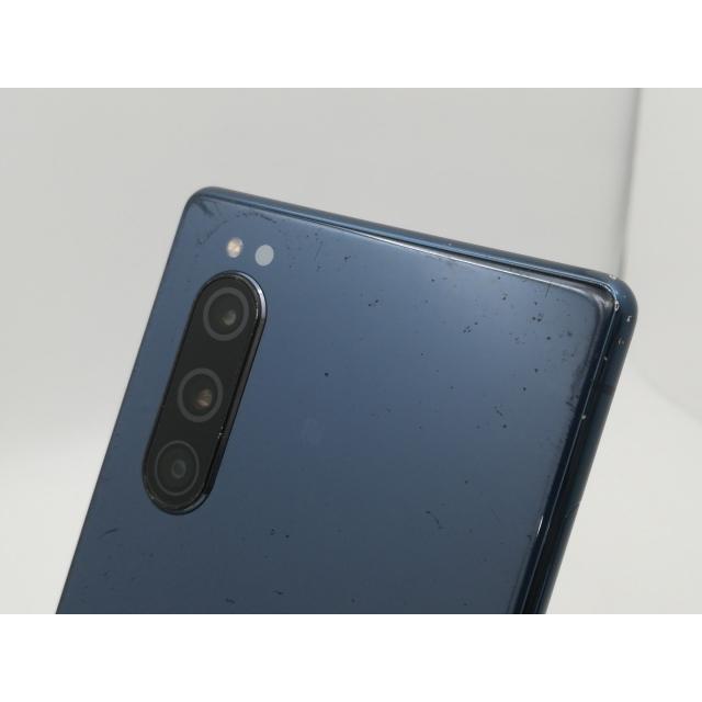 中古】SONY SoftBank 【SIMロック解除済み】 Xperia 5 ブルー 6GB 64GB